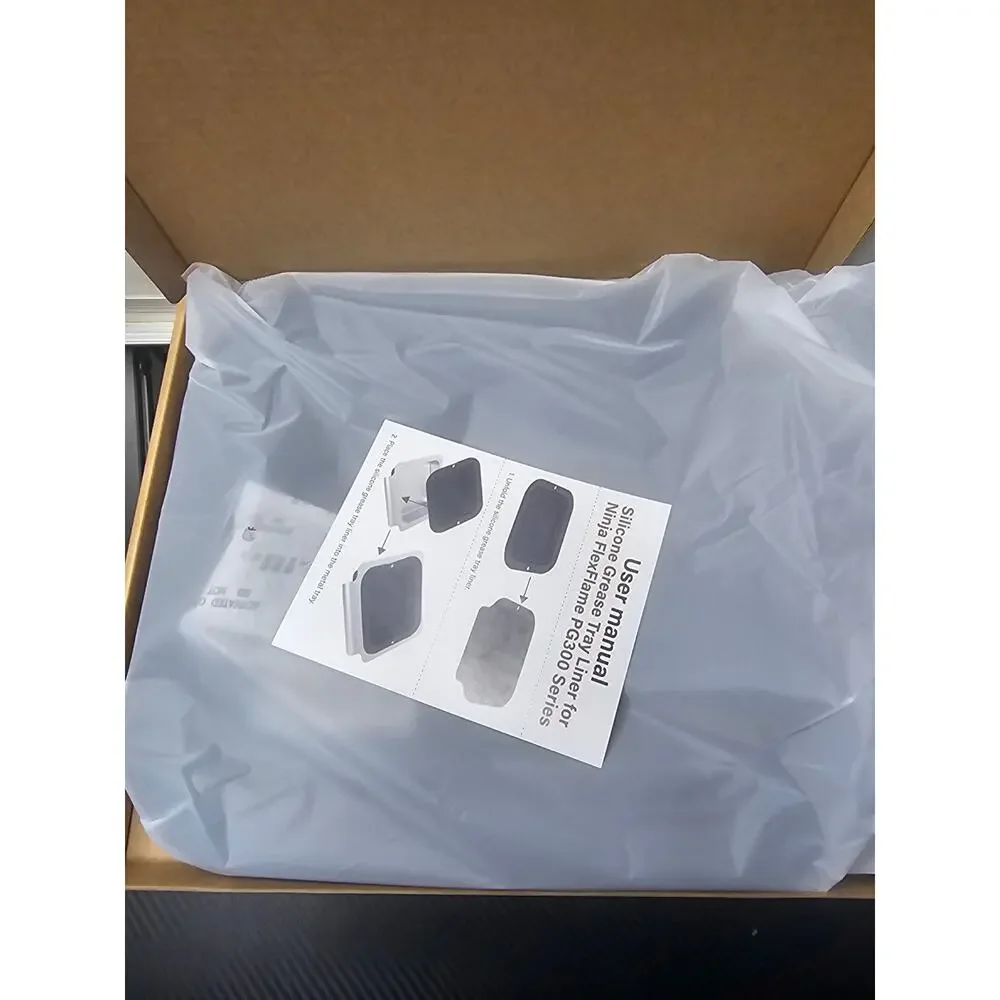 Silicone Grease Tray Liner Ninja FlexFlame Grill PG300 Series, Reusable Foldable